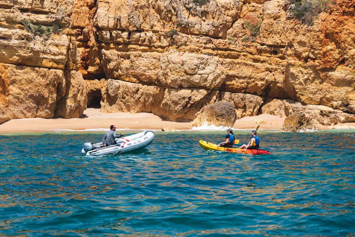 2.5 Albufeira Coast Guided Kayak Tour Hidden Caves & Beaches